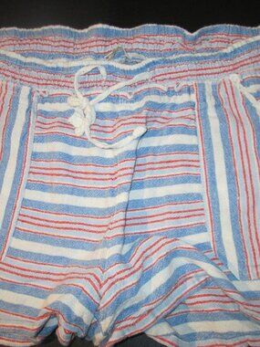 Juniors sz L dress shorts By rewind red white blue stripes